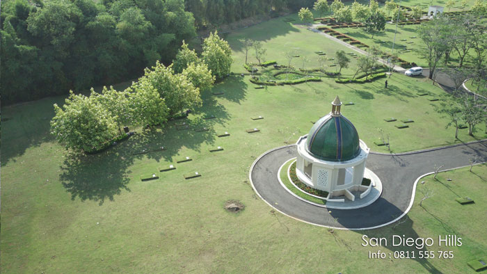 Area makam muslim di Al Jamil San diego hills