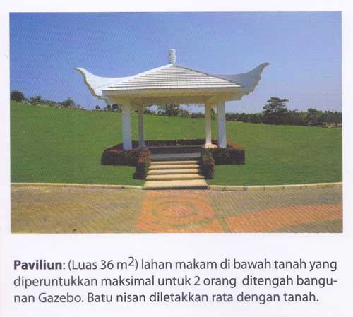 gambar paviliun di pemakaman san diego hills